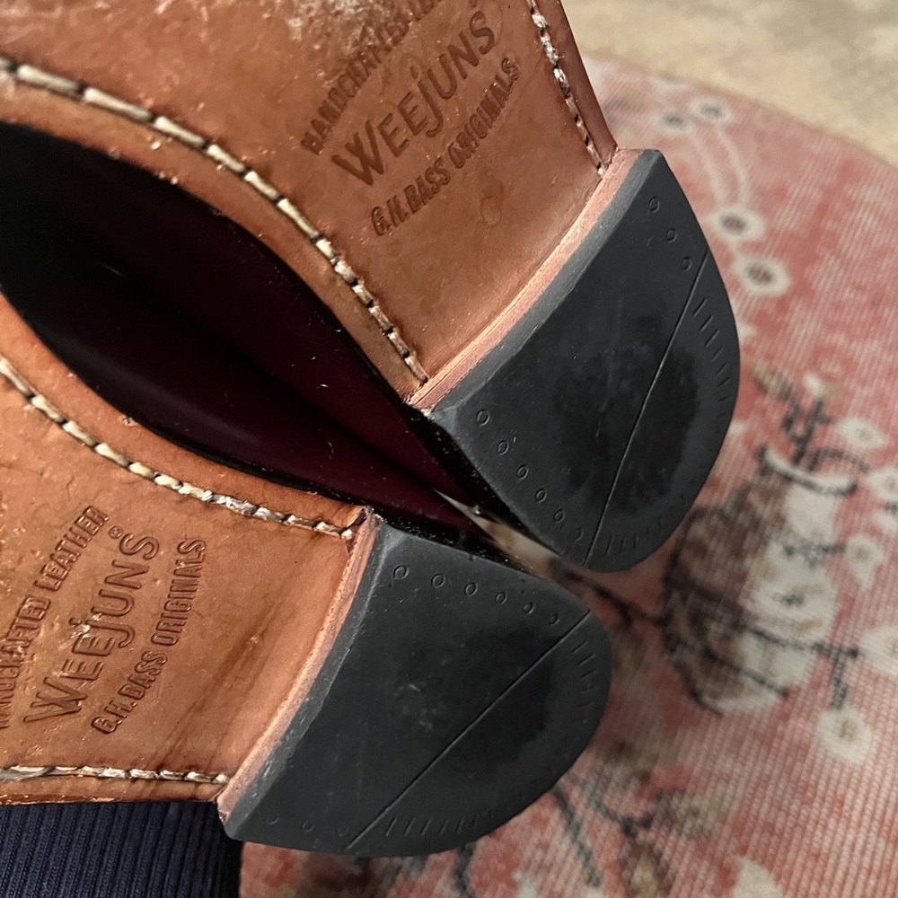 G.H. Bass Weejun’s Classic Penny Loafers in Wine - Picture 8 of 9